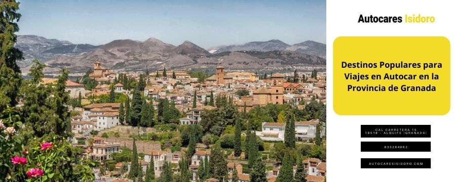 Destinos populares provincia de Granada